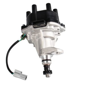 Ignition Distributor with Cap and Rotor Compatible with Nissan 1996-2002 Pathfinder Frontier Xterra Quest Mercury Villager Infiniti QX4 3.3L V6 Only 22100-1W601, 22100-1W600