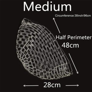 Maxcatch Rubber Net Replacement for Fly Fishing Landing Net (Clear, Circumference: 46inch)