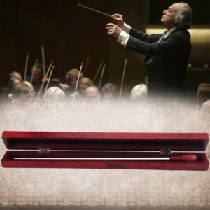 Music Conducting Baton Orchestra Baton Rosewood Handle Baton with Wooden gift box Conducting Baton(Rosewood Baton+Wooden Box)