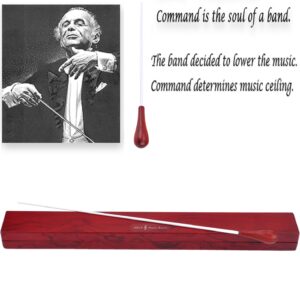 Music Conducting Baton Orchestra Baton Rosewood Handle Baton with Wooden gift box Conducting Baton(Rosewood Baton+Wooden Box)