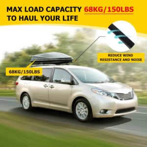 AUXMART Roof Rack Cross Bars Aluminum Rooftop Rail Bars Compatible for Toyota Sienna 2011-2020 Luggage Rack Cargo Carrier OE Style 1 Pair