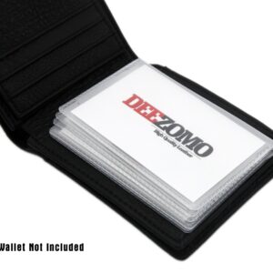 DEEZOMO SET OF 2 Wallet Inserts Replacement 6 Page Card Holder for Bifold or Trifolds Wallet