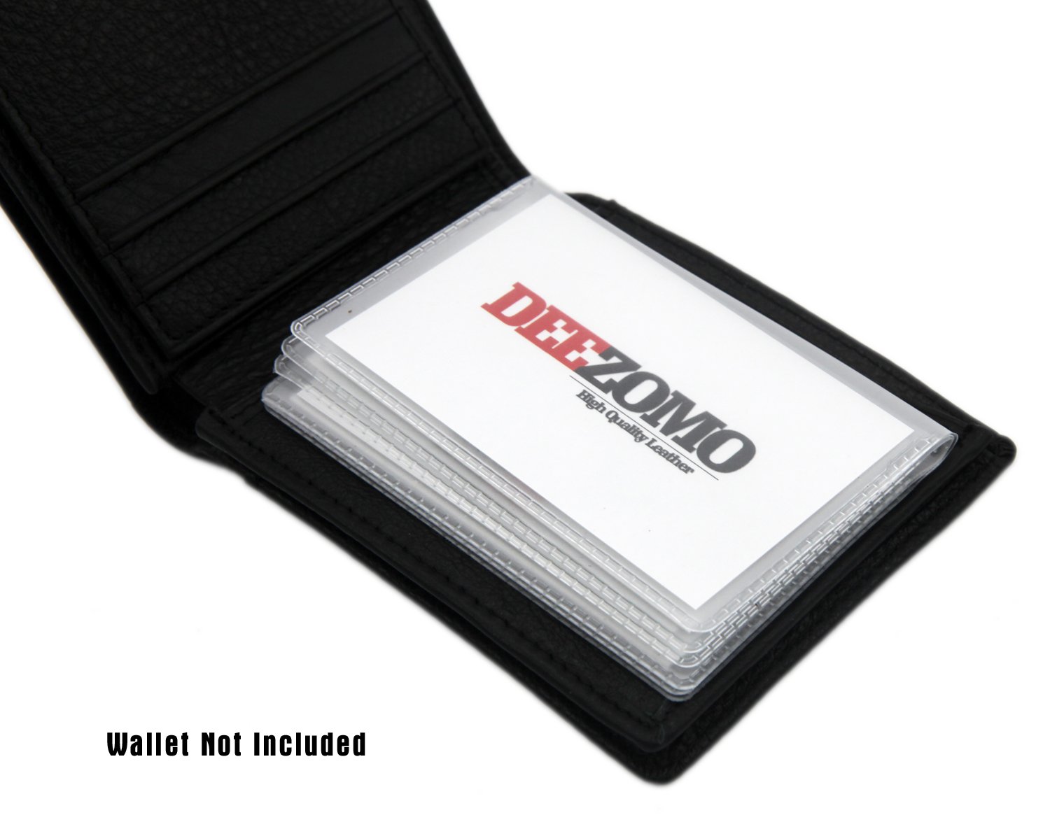 DEEZOMO SET OF 2 Wallet Inserts Replacement 6 Page Card Holder for Bifold or Trifolds Wallet