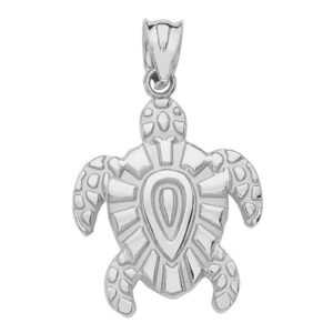 sea life collection 925 sterling silver lucky hawaiian honu turtle charm pendant