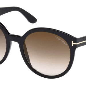 Tom Ford Sunglasses FT 0503 -F 01G Shiny Black/Brown Mirror