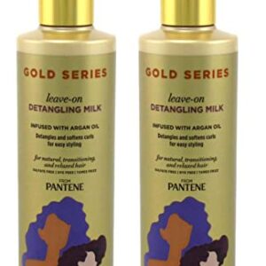 Pantene Gold Series Leave-In Detangling Milk 7.6 Ounce (225ml) (2 Pack)