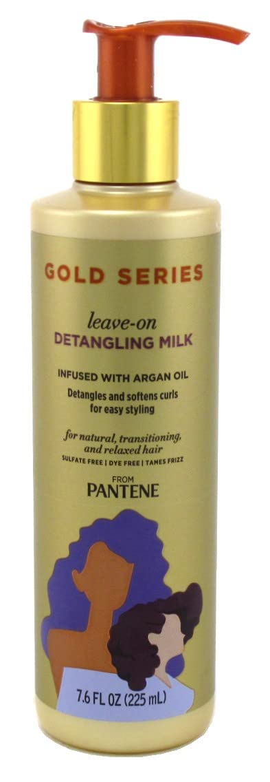 Pantene Gold Series Leave-In Detangling Milk 7.6 Ounce (225ml) (2 Pack)