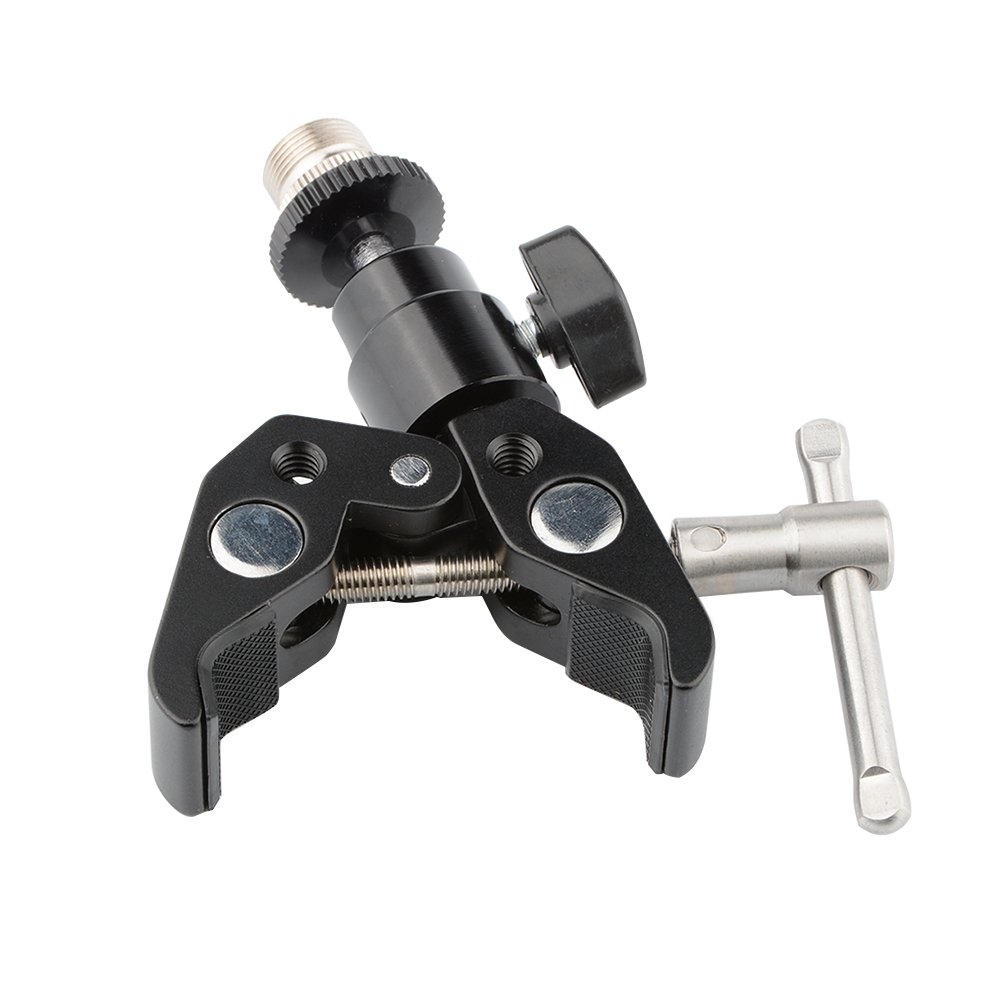 CAMVATE Crab Clamp Articulated 1/4 Mini Ball Head for Microphones - 1465