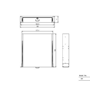 RAISING ELECTRONICS Drawer Server Cabinet Case 19 Inch Locking Rack Mount DJ Lockable Deep Drawer with Key (4U)