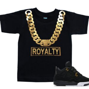 FTD Apparel Toddler's Gold Chain Royalty T Shirt - 3T Black