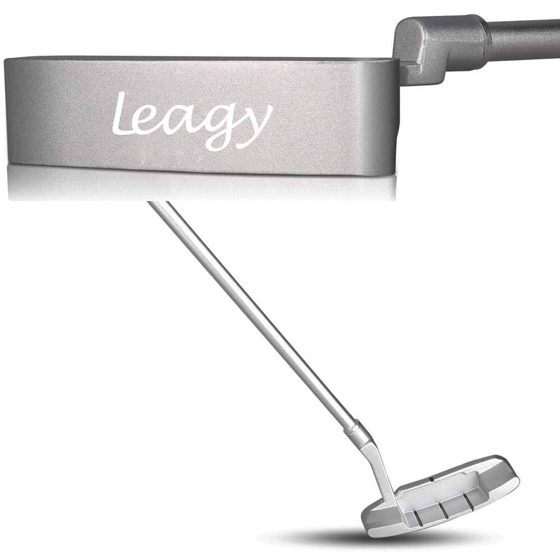 LEAGY 4-Sections Portable Best Golf Right Hand Putter, 2 Golf Balls Isolated On White Background, 1Pack Golf Bag (Right)