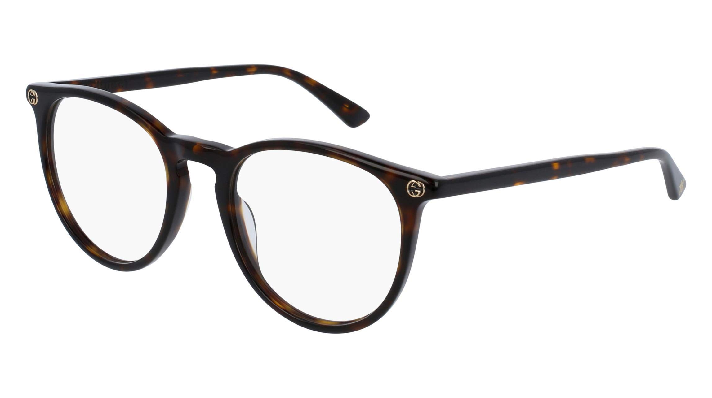 Gucci Oval Eyeglasses GG0027O 002 Havana 50mm 0027