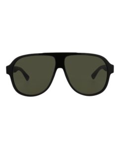 gucci urban oversized sunglasses, lens-59 bridge-11 temple-145, black / green / black