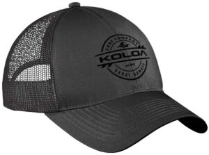 joe's usa koloa surf thruster logo old school curved bill mesh snapback hat-charcoal/b