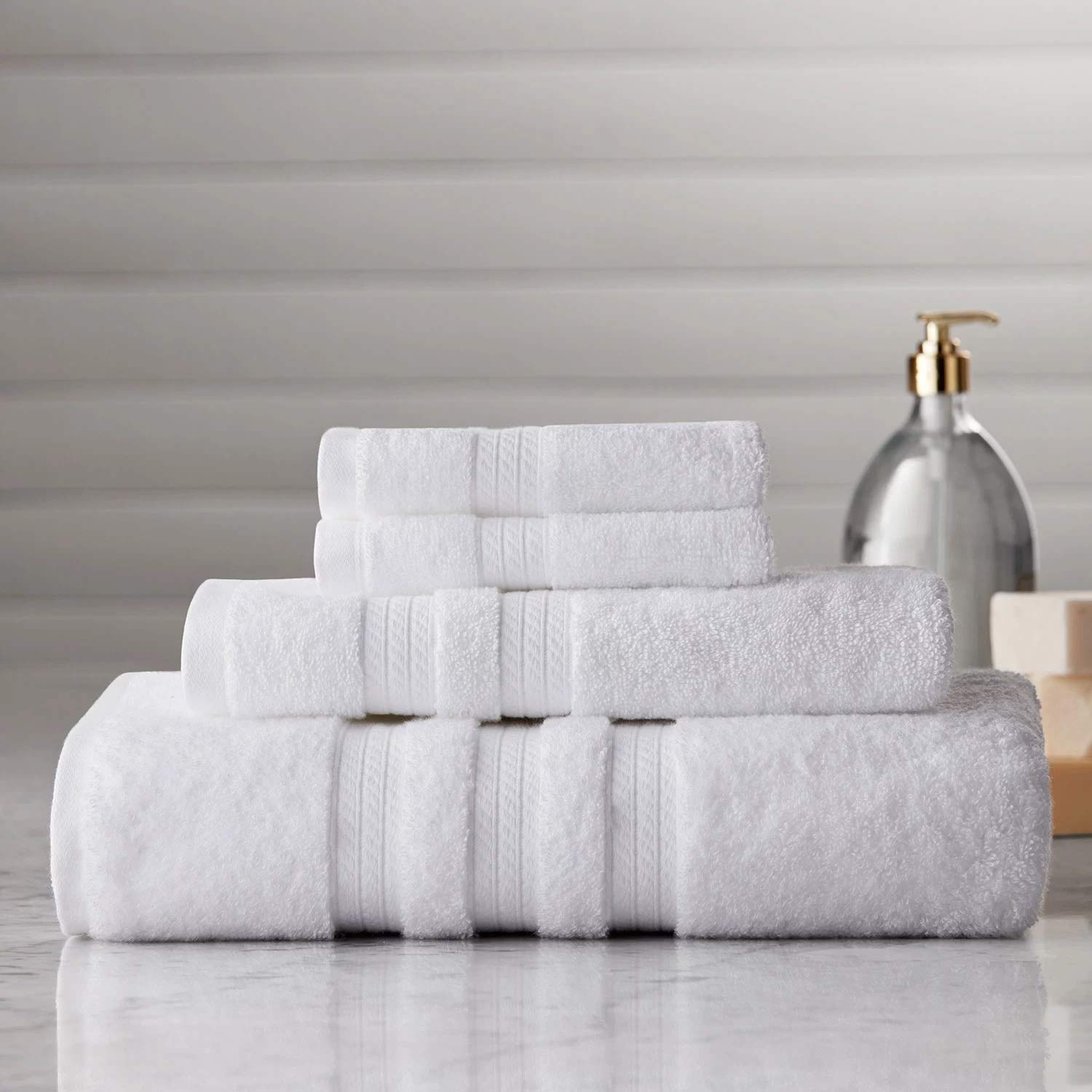 Member's Mark Hotel Premier Collection 100% Cotton Luxury Bath Towel, White