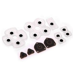 Ambertown 1 Set Silicone Conductive Rubber Pads for Sony Playstation 4 PS4 Controller for Dualshock 4 Buttons Repair Replacement Part