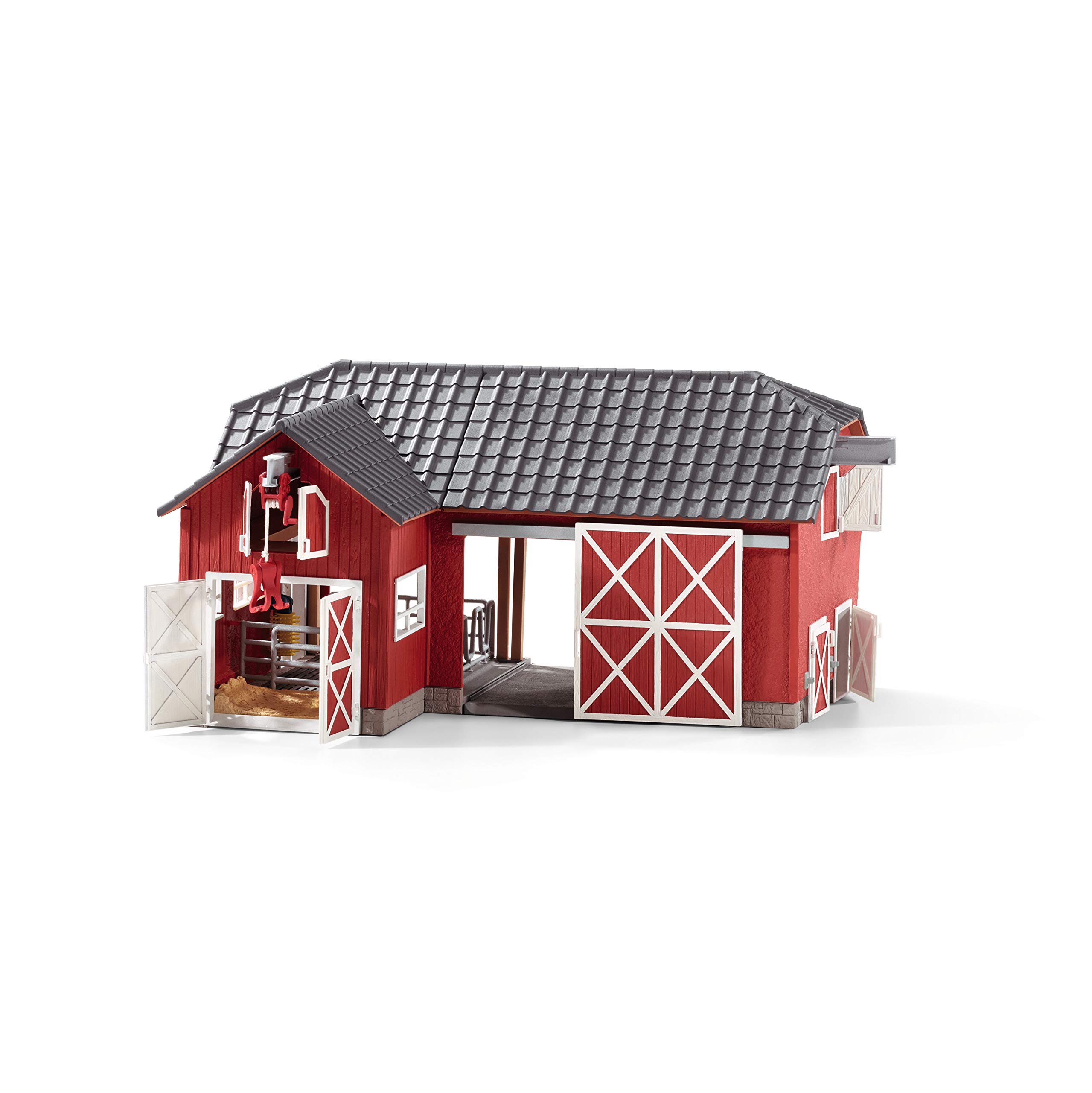 Schleich Farm World, Toys for Boys and Girls Ages 3-8, 27-Piece Playset, Large Toy Barn with Farm Accessories