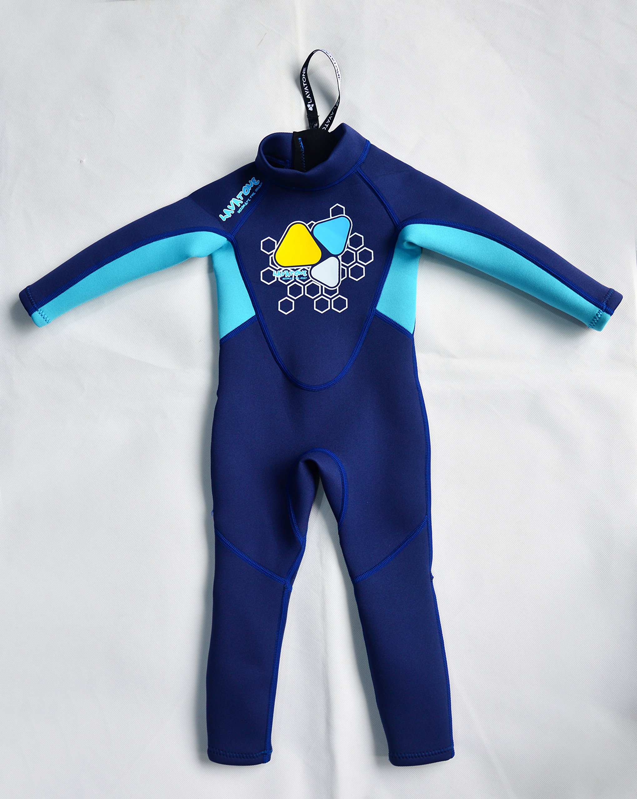 LayaTone Kids Wetsuit 3/2mm Neoprene Full Body Kids Wet Suits for Boys Girls One Piece Wetsuit for Swimming Diving Surfing Freediving Canoeing