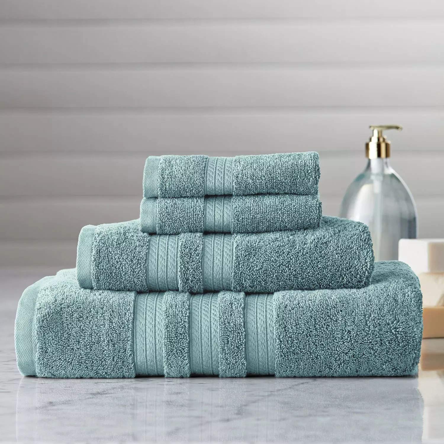 Member's Mark Hotel Premier Collection 100% Cotton Luxury Bath Towel, Blue Denim