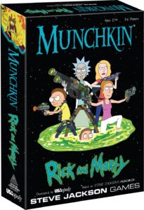 munchkin: rick and morty card game | rick and morty adult swim munchkin board game | officially licensed rick and morty merchandise | munchkin game from steve jackson games