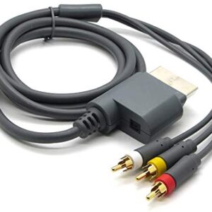 CHILDMORY AV Audio Video Optical Cable Cord for Xbox 360 Console Video Game