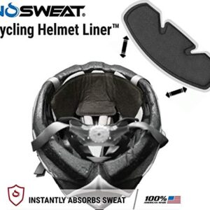 Bicycle & Bike Helmet Sweat Liner by NoSweat - Made in USA - Patented SweatLock Technology