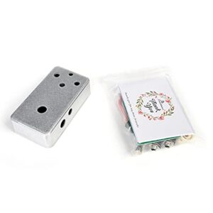 Build Your Own Fuzz Pedal All kits With 1590B Style Aluminum Metal Stomp Box Case