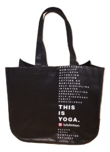 lululemon holiday special edition large reusable tote carryall gym bag