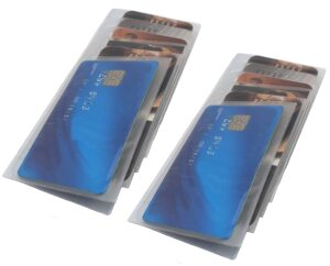 set of 2 clear premium quality checkbook wallet insert from ag wallets