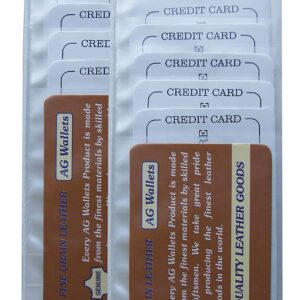 Set of 2 Clear Premium Quality Checkbook Wallet Insert from AG Wallets