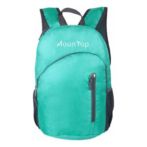 mountop outdoor lightweight foldable water resistant backpack for travel hiking riding