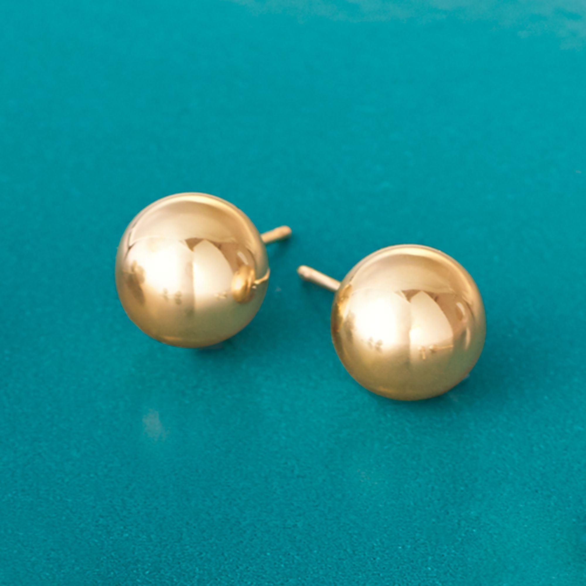 Ross-Simons 14kt Yellow Gold Ball Stud Earrings