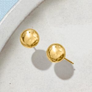 Ross-Simons 14kt Yellow Gold Ball Stud Earrings