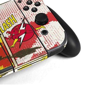 Skinit Decal Gaming Skin compatible with Nintendo Switch Bundle - Officially Licensed Warner Bros Flash Block Pattern Design