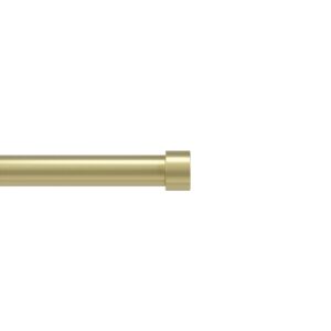 Umbra Cappa Curtain Rod, Includes 2 Matching Finials, Brackets & Hardware, 36 to 66-Inches, Gold