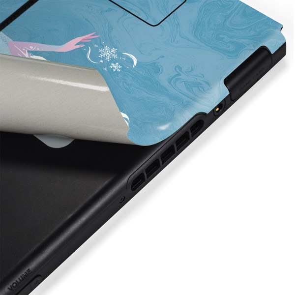 Skinit Decal Gaming skin compatible with Nintendo Switch Bundle - Officially Licensed Disney Frozen Ice Blue Elsa Art Design