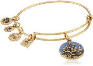 alex and ani sand castle ewb rafaelian gold bangle bracelet