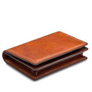 Bosca | Men’s 2 Pocket Card Case Wallet w/I.D. Window in Dolce Italian Leather