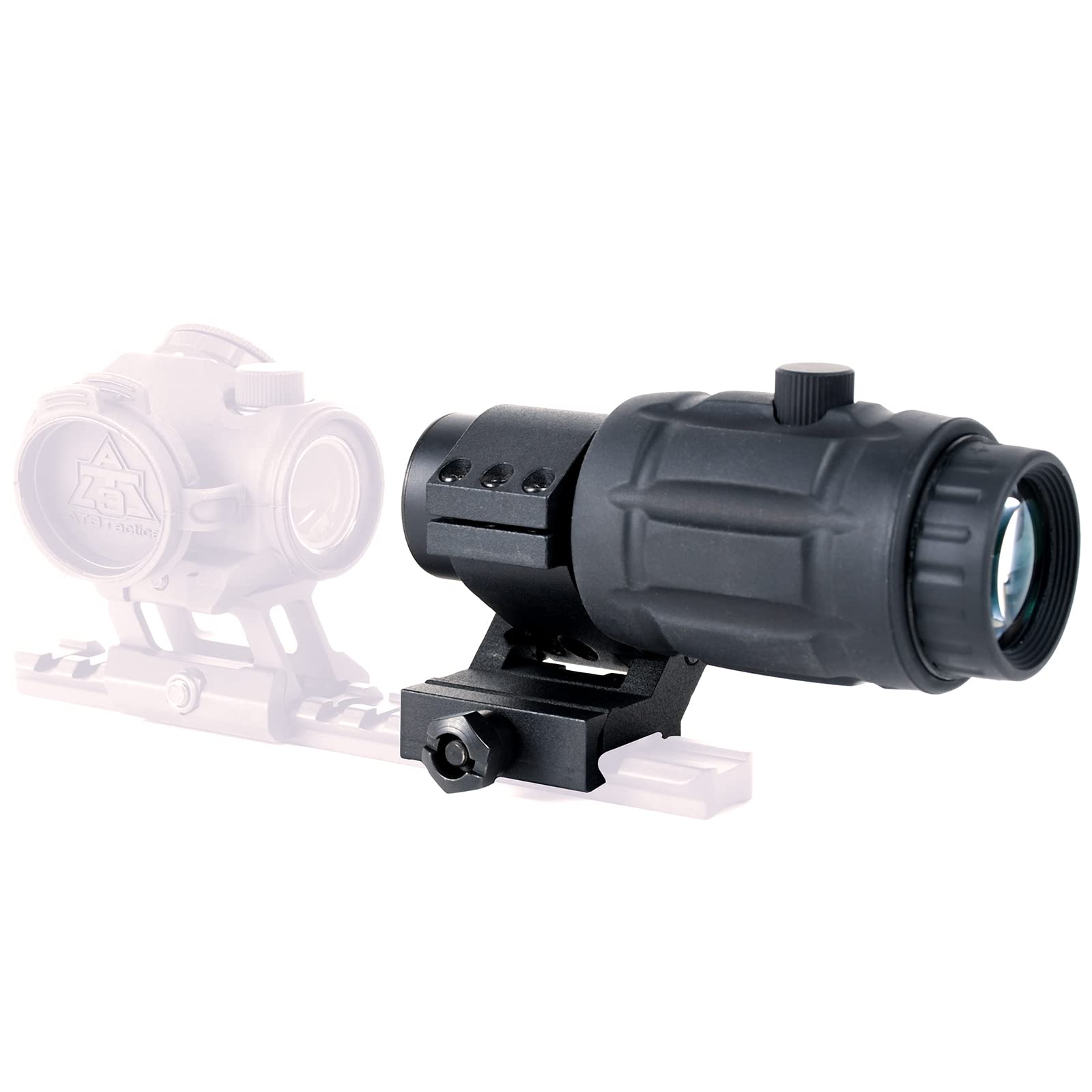 AT3 Tactical RRDM 3X Red Dot Sight Magnifier with Flip-to-Side Mount