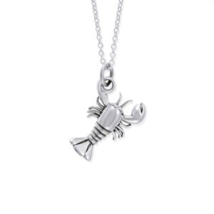 Boma Jewelry Sterling Silver Crawfish Lobster Necklace, 18 Inches