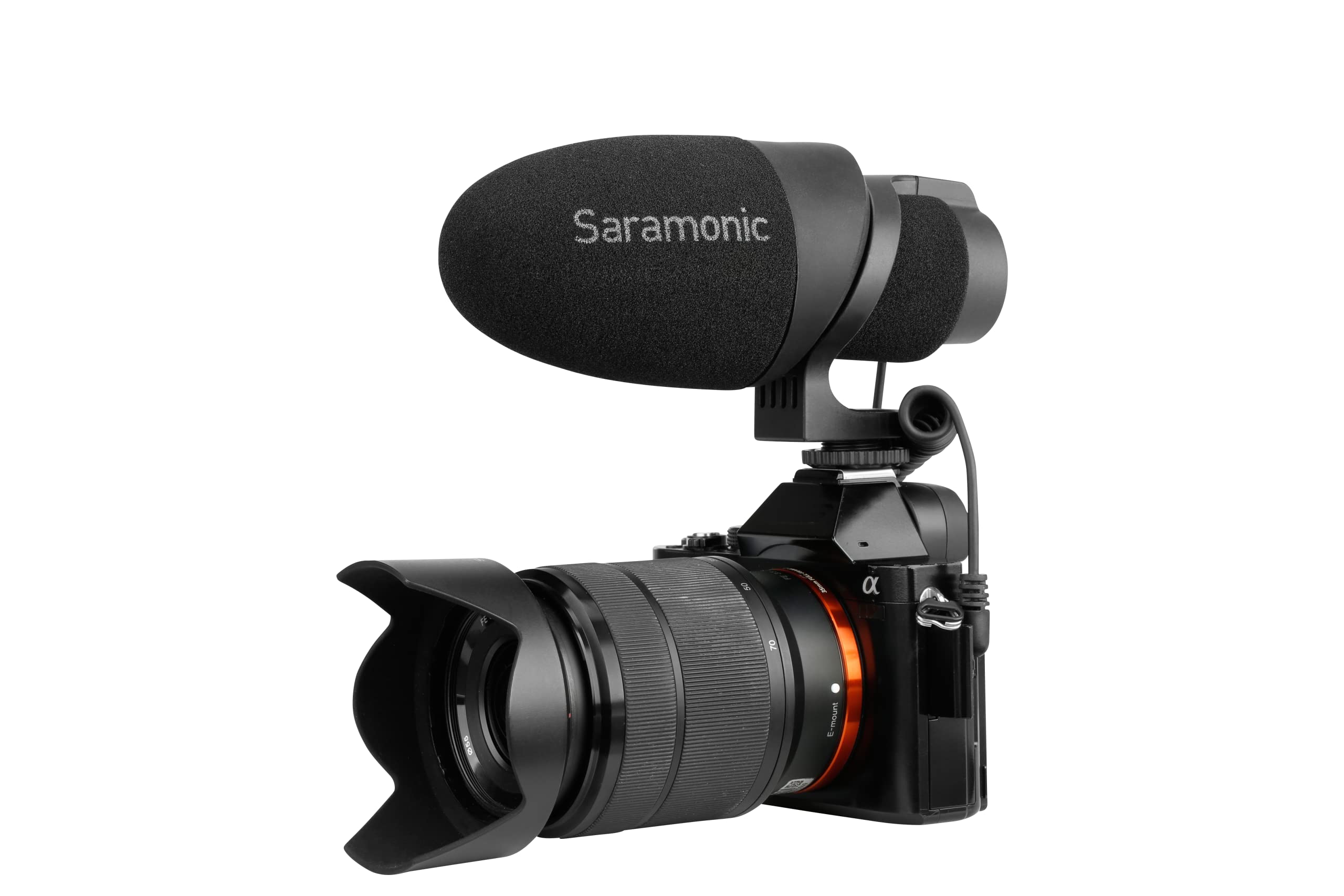 Saramonic Shotgun Microphone for DSLR, Mirrorless, Video Cameras, Smartphones & Tablets (CamMic)