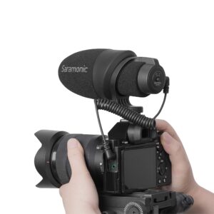 Saramonic Shotgun Microphone for DSLR, Mirrorless, Video Cameras, Smartphones & Tablets (CamMic)