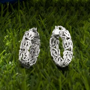 Ross-Simons Sterling Silver Byzantine Hoop Earrings