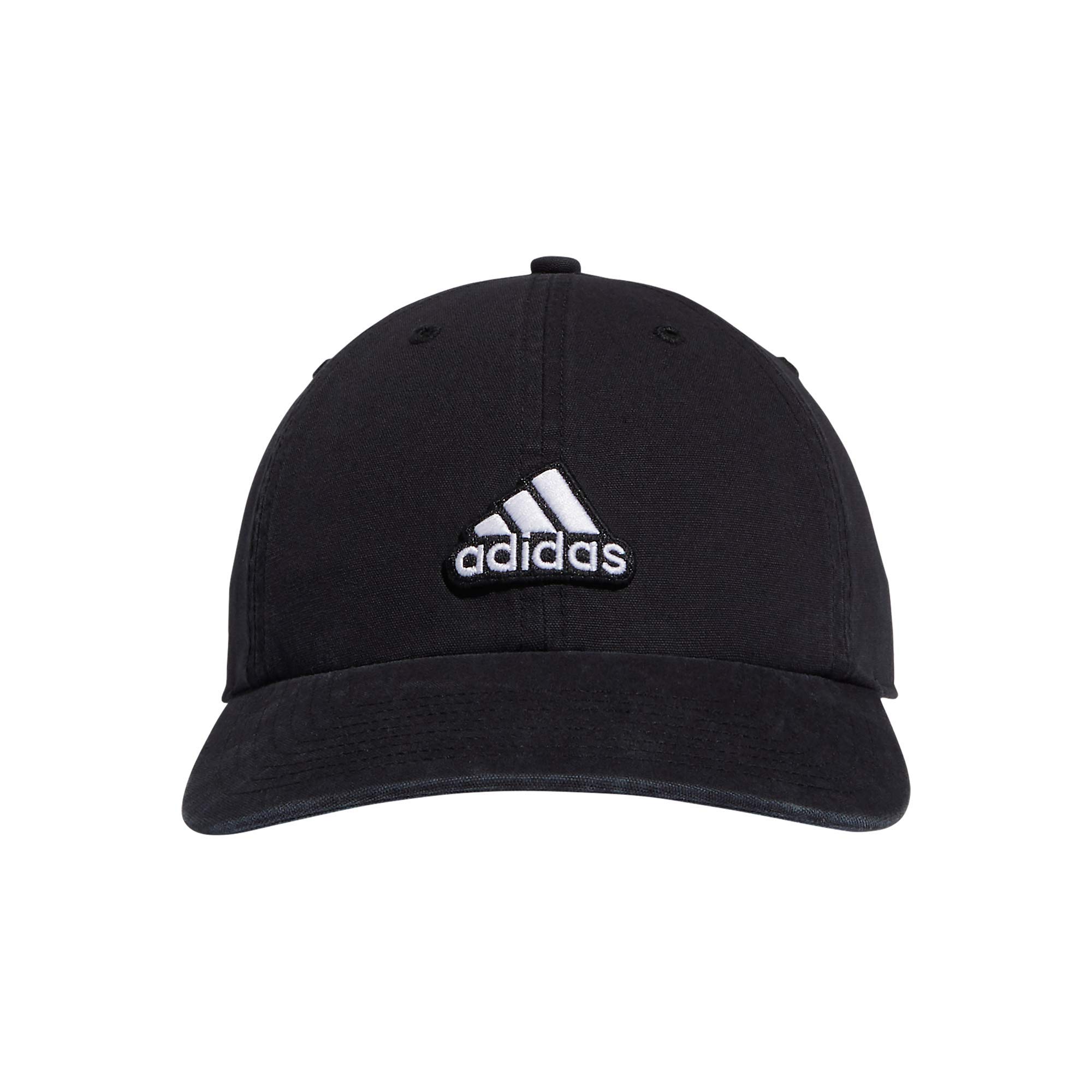 adidas Men's Ultimate 2.0 Relaxed Adjustable Cotton Cap, Black/White, One Size