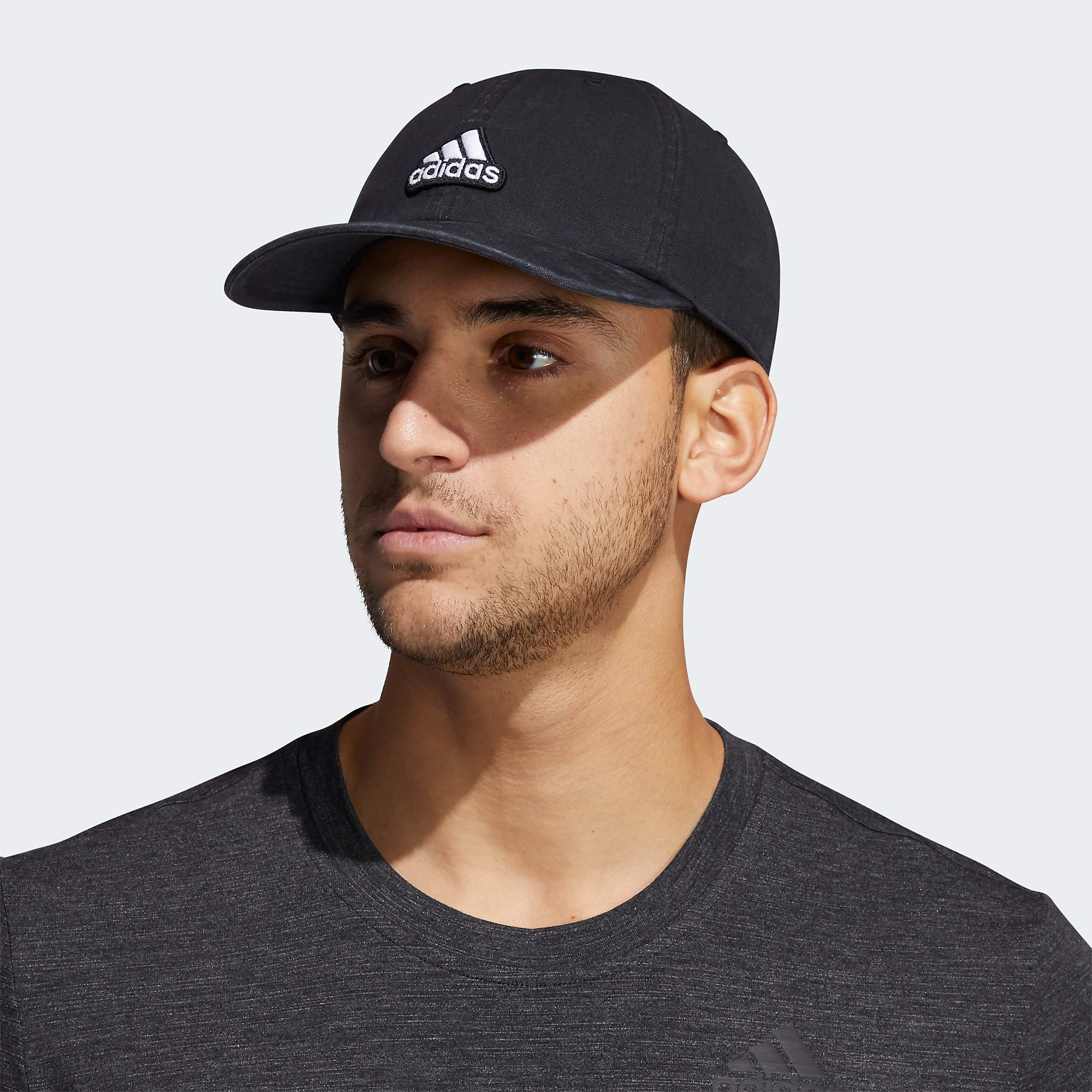 adidas Men's Ultimate 2.0 Relaxed Adjustable Cotton Cap, Black/White, One Size