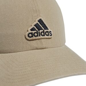 adidas Men's Ultimate 2.0 Relaxed Adjustable Cotton Cap, Washed Khaki/Black, One Size