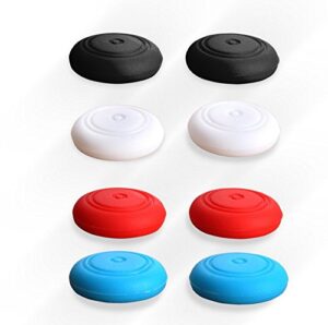 ambertown analog controller gamepad thumb stick grips thumbsticks joystick cap cover for switch ns controller joy-con (4 pair)