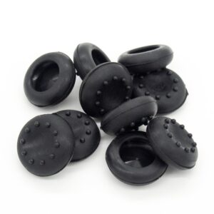 10 x Analog Controller Thumb Stick Grips Thumbsticks Joystick Cap Cover for PS4 PS3 for Xbox 360 Xbox One (Black)