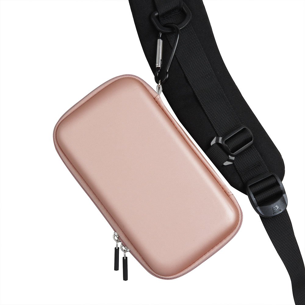 Anleo Hard EVA Travel Case for POWERADD Pilot 4GS 12000mAh / Uni-Yeap 11000mAh External Battery Charger Power Bank Color: Rose Gold