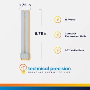 Technical Precision Replacement 18w Bulb Type B û 18 Watt Light Bulb û 4 Pin Bulb for True Color Light & Floor Lamp